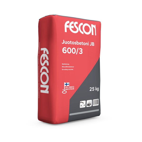 Juotosbetoni JB 600/3 25kg Fescon - Betonit - 6416841530226 - 2