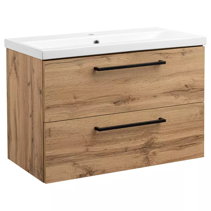 Kiba Tvättställsskåp Aster 80, med tvättställ - Badrumsmöbler - 6429810290786 - 1