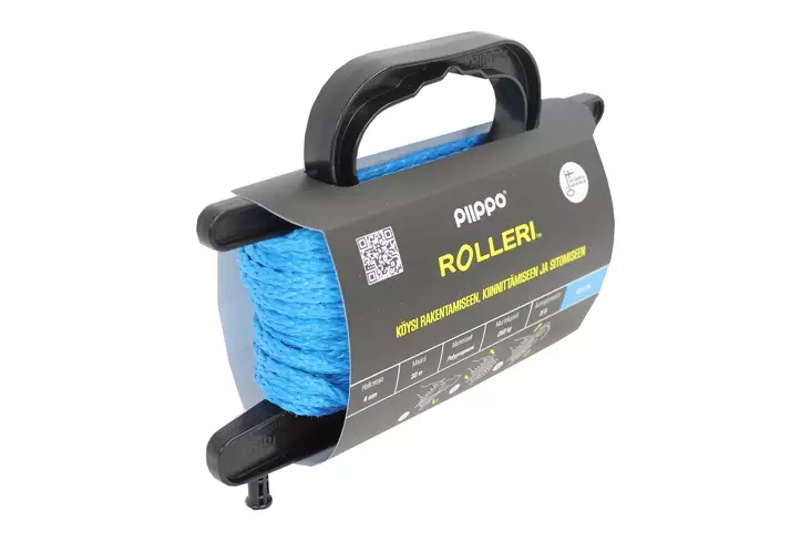 Rolleri med flätat polypropen 4 mm x 15m - Rep - 6408586580086 - 1