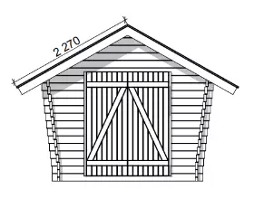Hirsilato Umpi S Pihavarasto 6,2m2 - Hirsiladot ja Pihaladot - 41005027 - 2