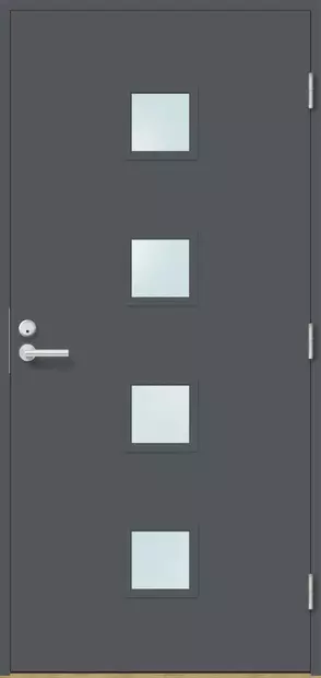 Ulko-Ovi Oona Tummanharmaa Matalaenergia - Ulko-ovet - 110160787 - 1