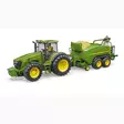 Inplastande Rundbalspress John Deere C441R - Leksakstraktorer och Tillbehör - 8719774888227 - 5