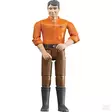 Bruder Bworld Figur Man - Leksaksfigurer och Tillbehör till Bondgården - U60007 - 1