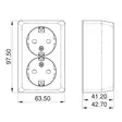 Pistorasia Pinta Opal Musta - Kopplingsdosor och lock - 6438056309077 - 2