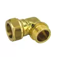 Puserrusliitin Ulkokierre 3/4x22 Kulma - Messinkikulmat - 6413820151717 - 3