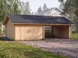 Garage AT30K Timmergarage Med Dubbelport - Timmergarage - 41005370007 - 1