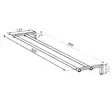 Damixa Zen Dubbla Handduksstänger 800MM - Klädställ, krokar och hållare - 5708516848127 - 2
