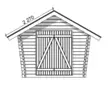 Timmerlada Umpi S Gårdsförråd 6,2m2 - Timmerlador - 41005027 - 2