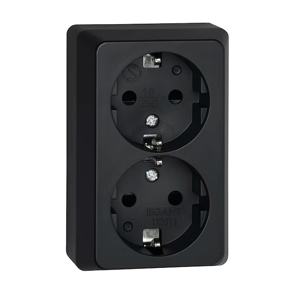 Pistorasia Pinta Opal Musta - Kopplingsdosor och lock - 6438056309077 - 1