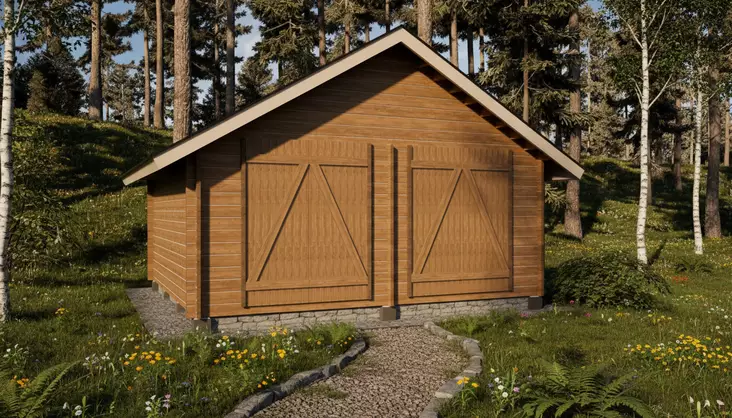 Timmerlada Suora XL Gårdsförråd 20m2 - Timmerlador - 41005067 - 1