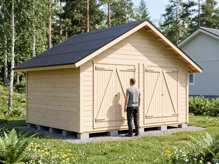 Timmerlada Suora XL Gårdsförråd 20m2 - Timmerlador - 41005067 - 1