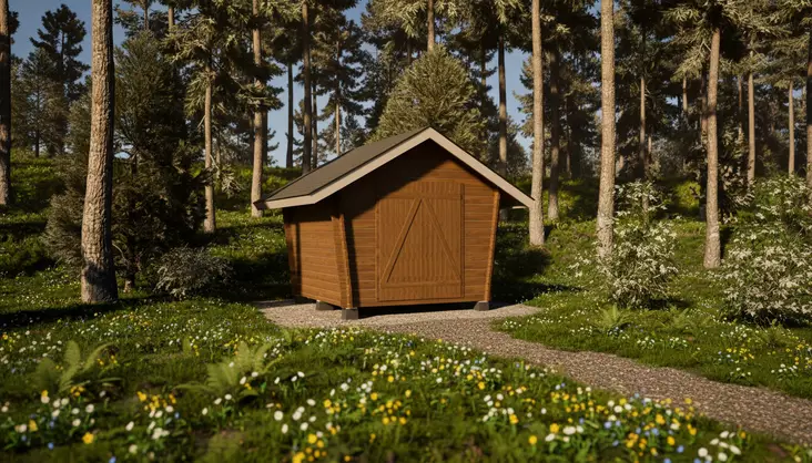 Timmerlada Umpi S Gårdsförråd 6,2m2 - Timmerlador - 41005027 - 1