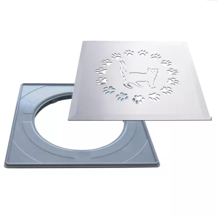 Golvrensbrunnslock Design 197x197mm - Golvbrunns lock - 6430042838097 - 1