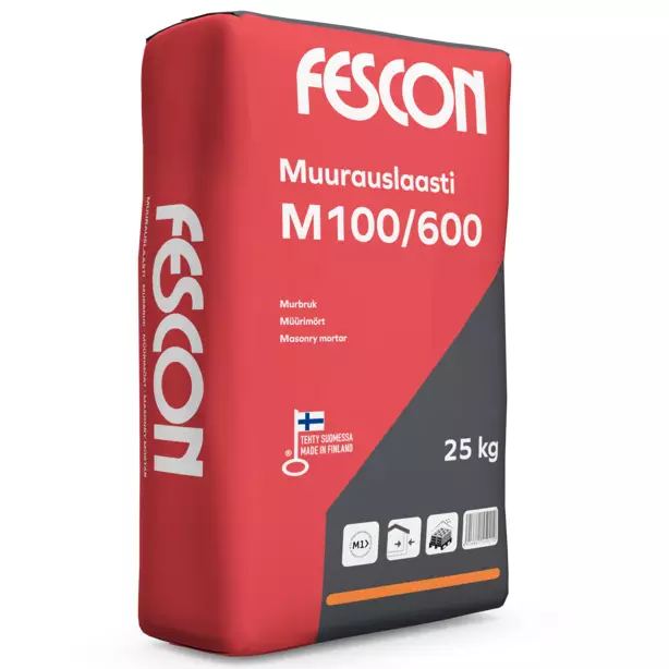 Murbruk Fescon M100/600 25kg - Murbruk - 6416841530387 - 1