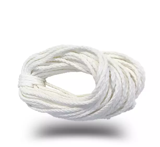 Tvättlina vit, flätad 25 m - Snören - 6408586520617 - 1