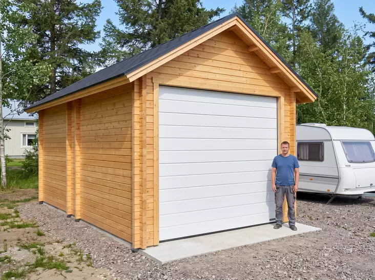 Traktorgarage AT30T, 29m2, Garava garage - Timmergarage - 4100527 - 1