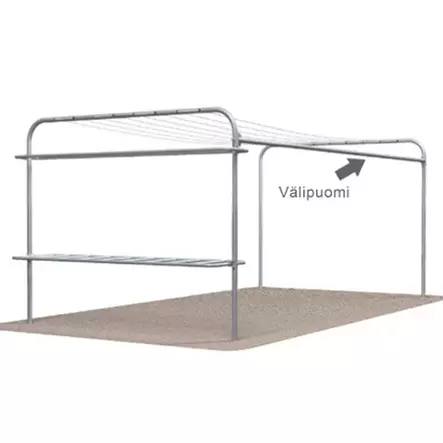 Välipuomi Maalattu Tummanharmaa RR23 - Tuuletus- ja Kuivaustelineet - 6417538000558 - 1