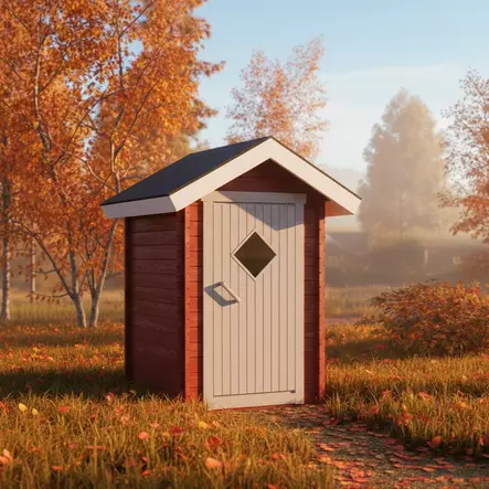 Hirsi WC T2, Suorat Seinät, 2,0m2 - Puuceet - 410050028 - 1