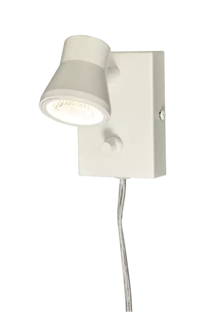 Pluto Seinävalaisin, Valkoinen - Väggarmaturer - 7041661279438 - 2