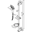 Damixa Pine Flex Suihkusetti Kromattu - Suihkut ja Termostaatit - 5708516821458 - 2