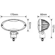 LED-Työvalo 40W 3500 lm Ovaali - Työvalot ja Polttimot - LA10448 - 5