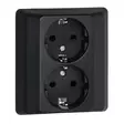 Pistorasia Uppo Opal Musta - Kopplingsdosor och lock - 6438056309138 - 1