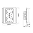 Pistorasia Uppo Opal Musta - Kopplingsdosor och lock - 6438056309138 - 2
