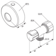 Damixa Pesukoneventtiili G3/4" - Muut Vesijohtotarvikkeet - 5708516852988 - 2