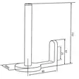 Damixa Zen Vara WC-Paperiteline - Naulakot, Koukut ja Telineet - 5708516848448 - 2