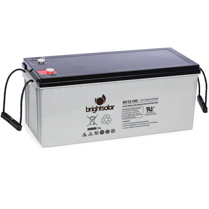 Batteri Brightsolar DC12-160Ah AGM - Solpaneler och Kablar - 6438014197968 - 1