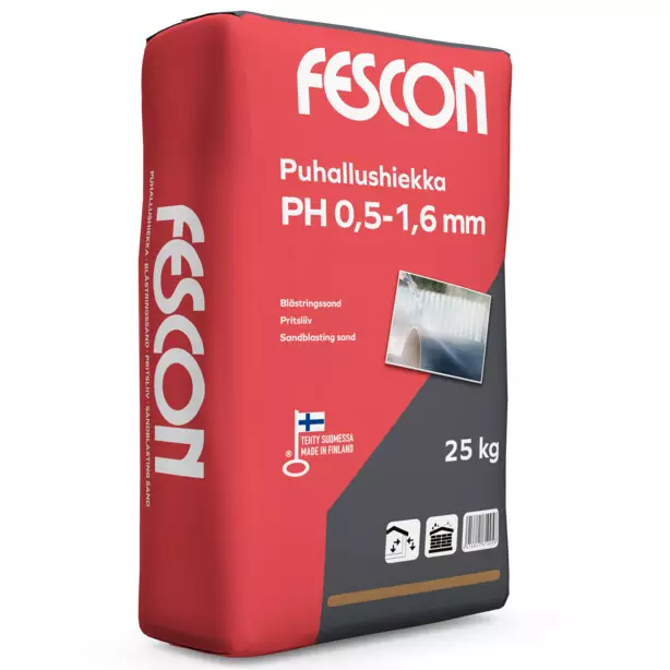 Fescon Puhallushiekka PH 25KG Säkki - Hiekat - 6416841610058 - 1