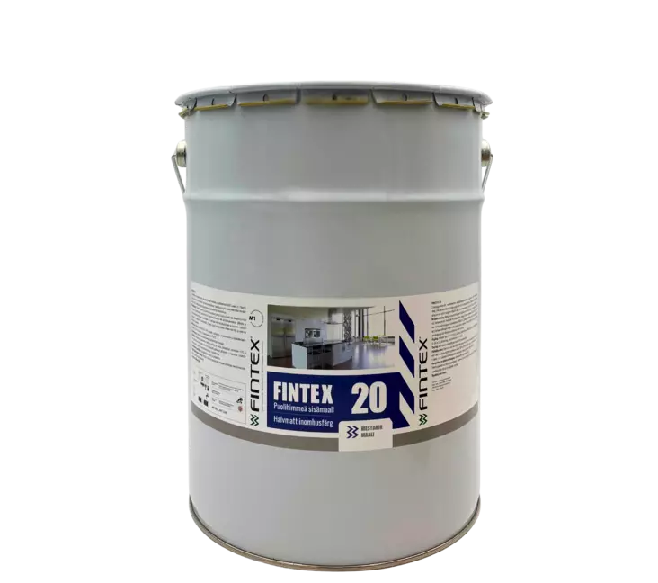Fintex 20 Remonttimaali 18L Valkoinen - Sisustusmaalit - 6418347000968 - 1