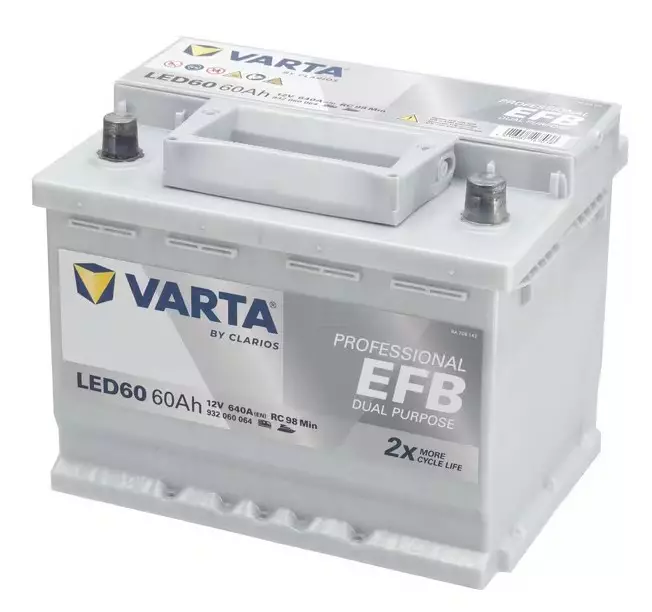 Käynnistysakku Varta 12V 60Ah 640A - Auton Akut ja Ajoneuvoakut - 4016987167038 - 1