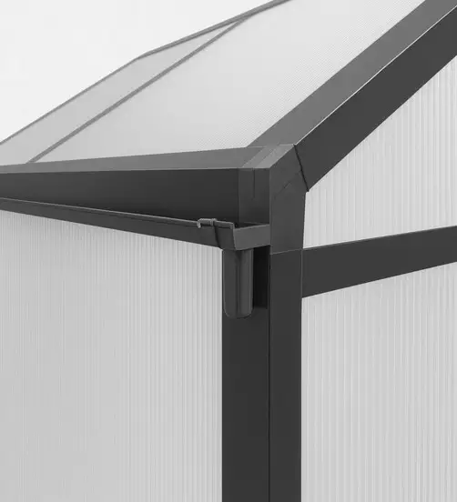Green Land Solid 5,7 m² Drivhus — produktbilde fra lakkapaa.no — detalj av material