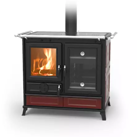 Vedspis med Ugn, Thermorossi Margherita - Vedspisar och Vedhällar - 18028991239 - 1