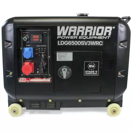 Warrior 5500W Dieselelverk 3-fas med Remote Start - Aggregat - 5060423985969 - 2