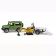 Bruder Land Rover Defender med Släpvagn - Leksaksbilar och Tillbehör - 4001702025939 - 1