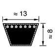 Kiilahihna A49 Optibelt, 1250 x 13 - Voimansiirtohihnat ja Kiilahihnat - 8500A049 - 2