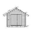 Hirsilato S6 Umpiseinä Hirsitalli 6m2 - Hirsiladot ja Pihaladot - 4100529 - 5