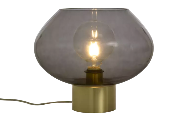 Bell Pöytävalaisin, Messinki/Savunharmaa - Bordsarmaturer - 7041661271029 - 1