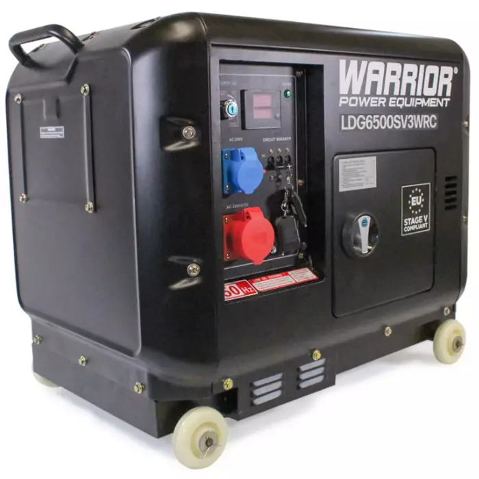 Warrior 5500W Dieselelverk 3-fas med Remote Start - Aggregat - 5060423985969 - 1