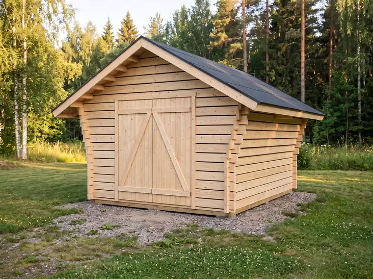 Timmerlada Rako M Gårdsförråd 10m2 - Timmerlador - 300078129 - 1