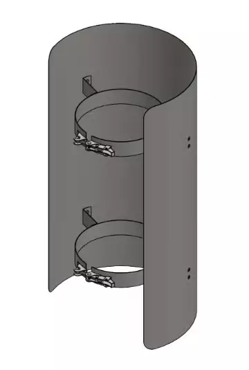 Jeremias Savuputken Suoja XL 500mm Ø115 - Savuputket ja Tarvikkeet - 4071263019609 - 1