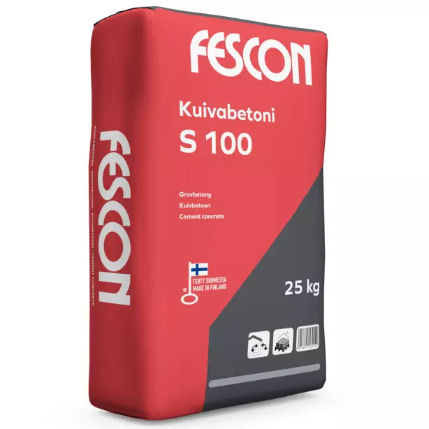 Grovbetong Fescon 25kg S100 - Betong - 6416841530219 - 1