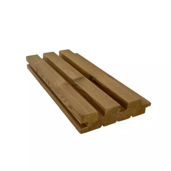 Rima-3 Lämpöpuupaneeli 28x120 x2400 3kpl - Saunapaneelit ja -lauteet - 6418227014139 - 1