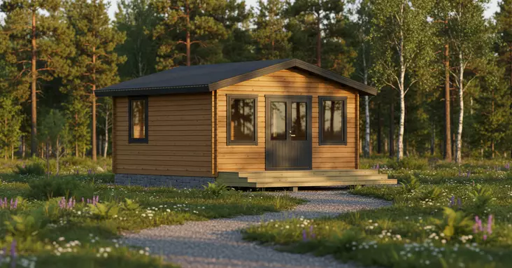 Vierasmaja 25m2, Pihamökki, Piha-Aitta - Muut Piharakennukset - 6424110256609 - 1