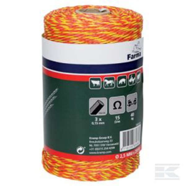 Stängselband Farma 2mm 250m - Stängseltråd - 704010FA - 1