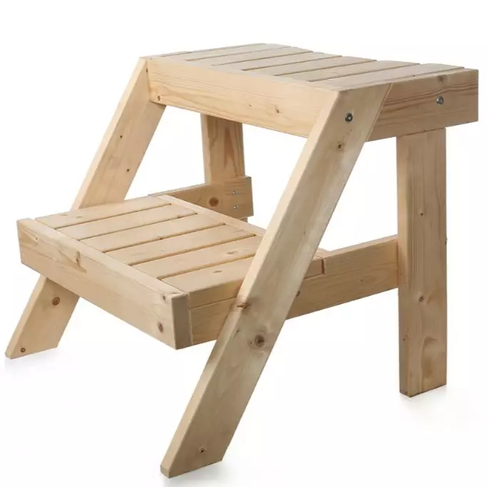 Pw-Spa Badtunna Trappa Obehandlad - Badtunnor och Utomhusspabad - PLS613A - 1