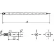 Etukuormaajan Piikki 810mm Kartio 1 - Trukkipiikit Uudet - FT1GP - 2