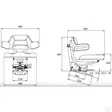 Istuin Gopart Mekaaninen Jousitus (PVC) - Istuimet - TS22000GP - 2